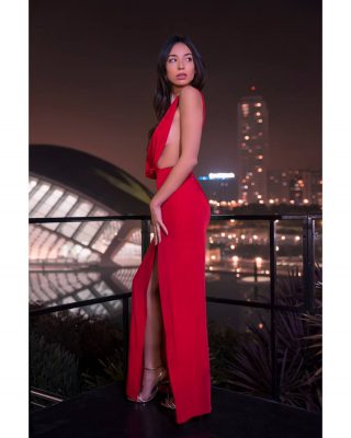 Fotografía nocturna con modelos en Valencia. Bonitas fotos con bokeh 